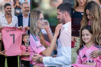 Tini Stoessel acompañó a Rodrigo De Paul en su presentación oficial con Inter Miami