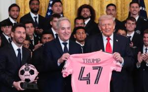 Lionel Messi con Donald Trump en la Casa Blanca